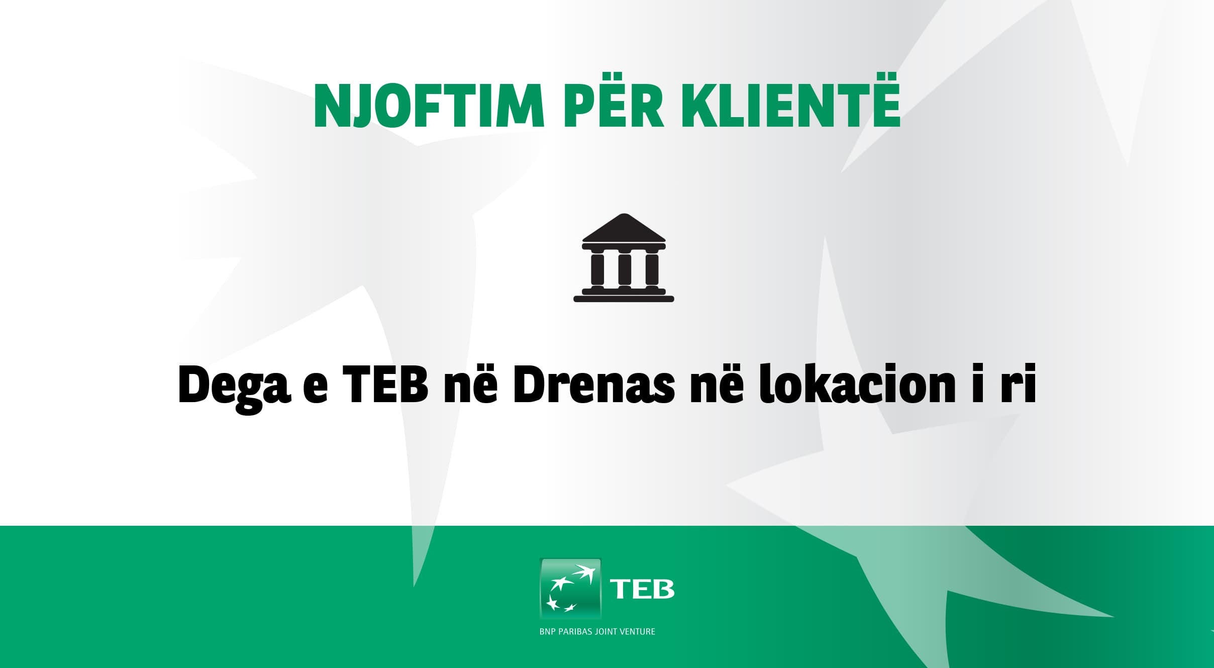 Njoftim për klientë!