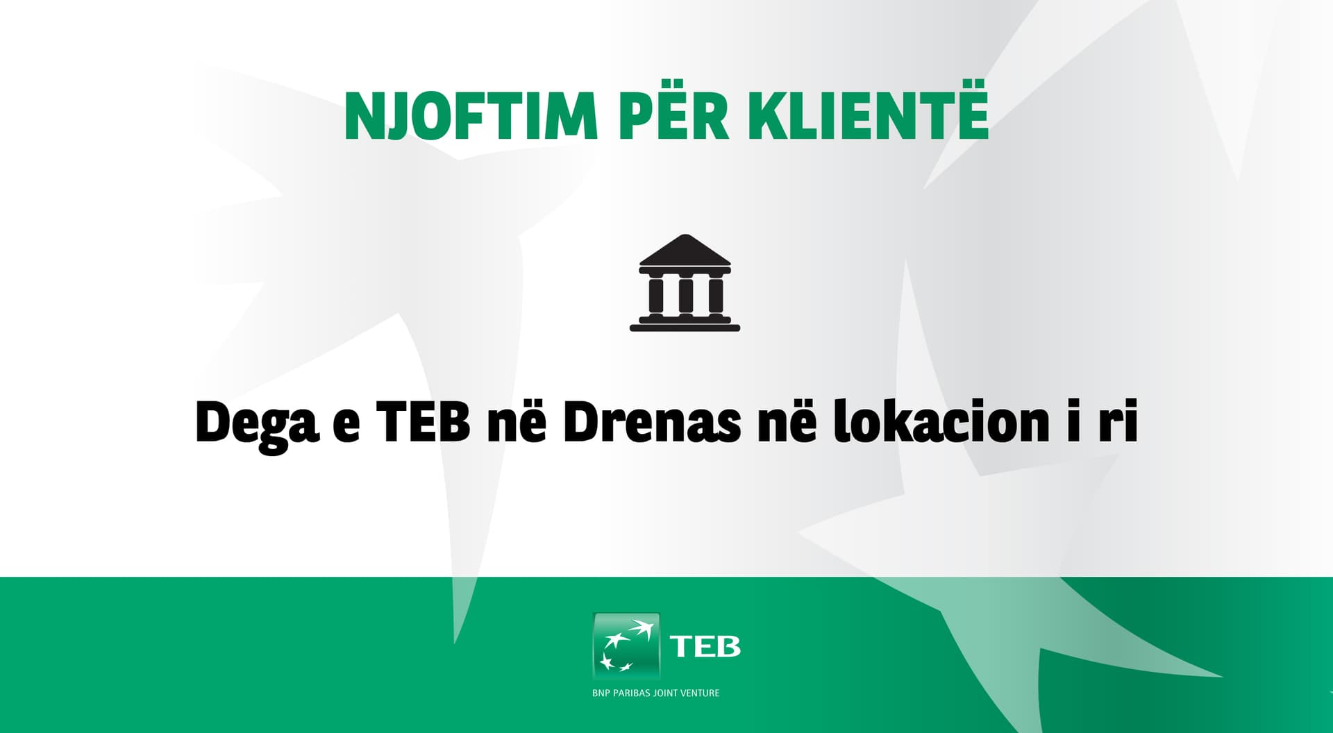 Njoftim për klientë!